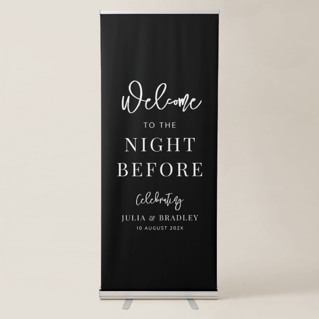 The Night Before, wedding rehearsal  Retractable Banner (Front)