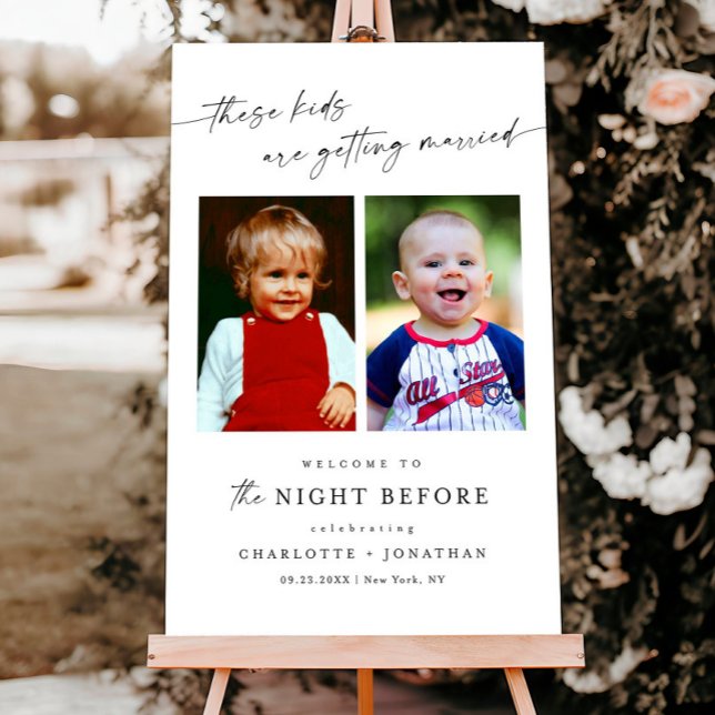 The Night Before Welcome Sign, Wedding Rehearsal  Foam Board (Creator Uploaded)