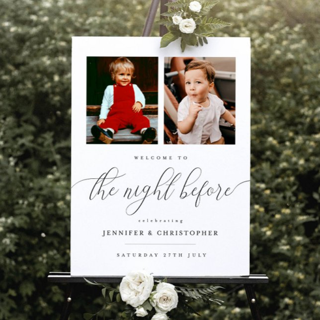 The Night Before Welcome Sign, Wedding Rehearsal Foam Board (Creator Uploaded)