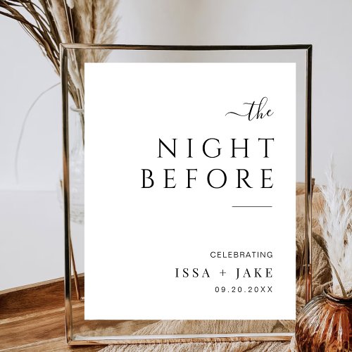 The Night Before Welcome Wedding Rehearsal Dinner  Poster
