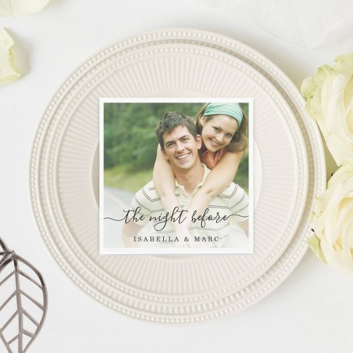The Night Before with Photo Rehearsal Dinner Napkins