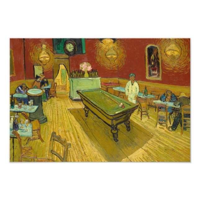 The Night Cafe, 1888 by Vincent van Gogh Photo Print (Front)