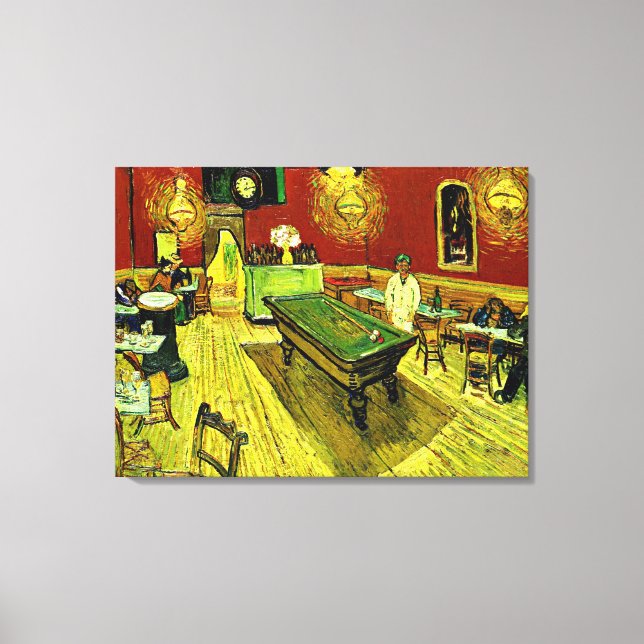 The Night Cafe by Vincent van Gogh Canvas Print (Front)