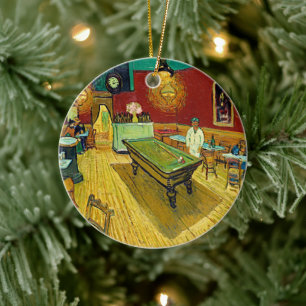 The Night Cafe by Vincent Van Gogh Ceramic Ornament