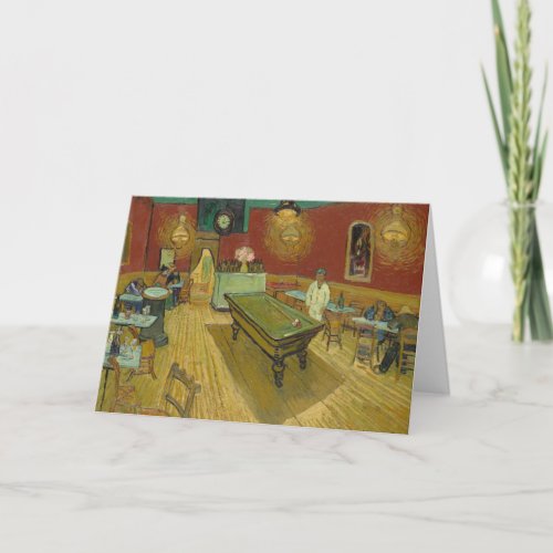 The Night Cafe  Vincent Van Gogh Card