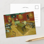 The Night Cafe | Vincent Van Gogh Postcard<br><div class="desc">The Night Cafe (1888) by Dutch post-impressionist artist Vincent Van Gogh. Original fine art painting is an oil on canvas depicting an interior scene of a French cafe in Arles.

Use the design tools to add custom text or personalize the image.</div>