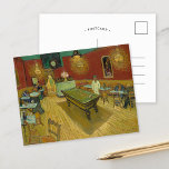 The Night Cafe | Vincent van Gogh Postcard<br><div class="desc">The Night Cafe (1888) by Dutch post-impressionist artist Vincent Van Gogh. Original fine art painting is an oil on canvas depicting an interior scene of a French cafe in Arles.

Use the design tools to add custom text or personalize the image.</div>