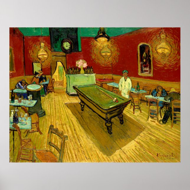 The Night Cafe Vincent Van Gogh Poster (Front)