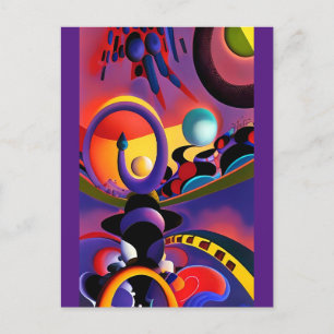 The Night Driver Ken Gage Surrealism Postcard