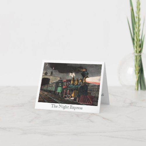 The Night Express Thank You Card