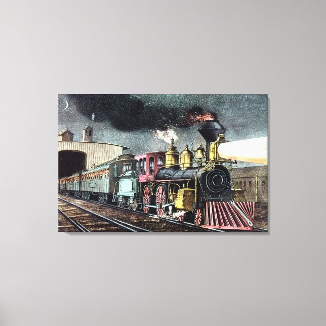The Night Express: The Start Canvas Print (Front)