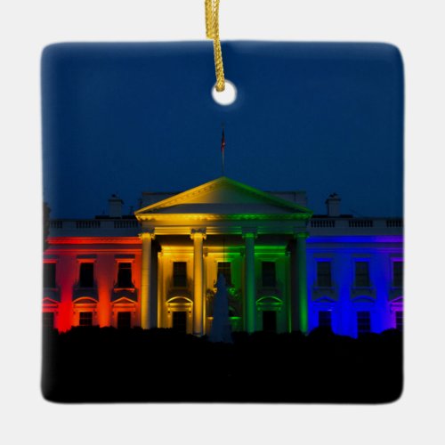 The Night Gay Marriage Became Legal in America Ceramic Ornament