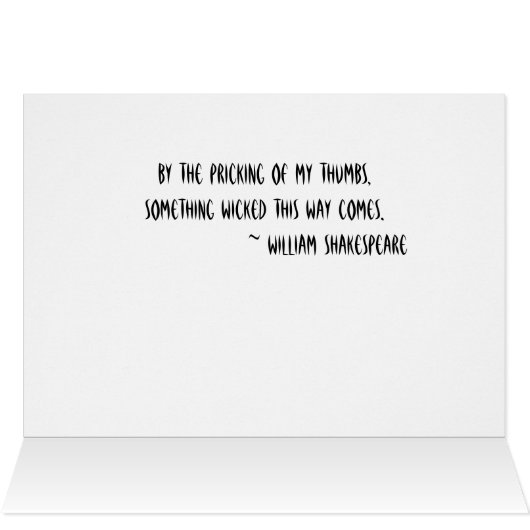 'The Night House' Greeting Card (Inside Horizontal (Top))