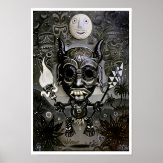 'The Night Marcher' art print - (pop surreal art)