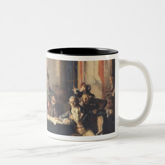 The Night of the 8th and 9th Thermidor Two-Tone Coffee Mug (Right)