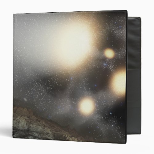 The night sky as seen from a hypothetical plane 3 ring binder