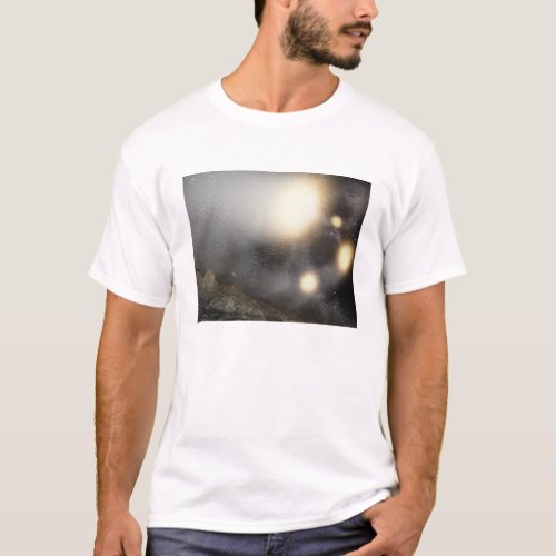 The night sky as seen from a hypothetical plane T_Shirt