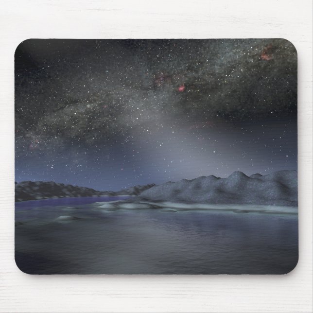 The night sky from a hypothetical alien planet 2 mouse pad (Front)