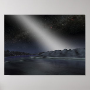 The night sky from a hypothetical alien planet poster