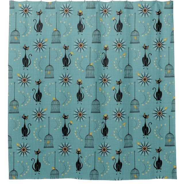 The Night the Bird Escaped Shower Curtain (Front)