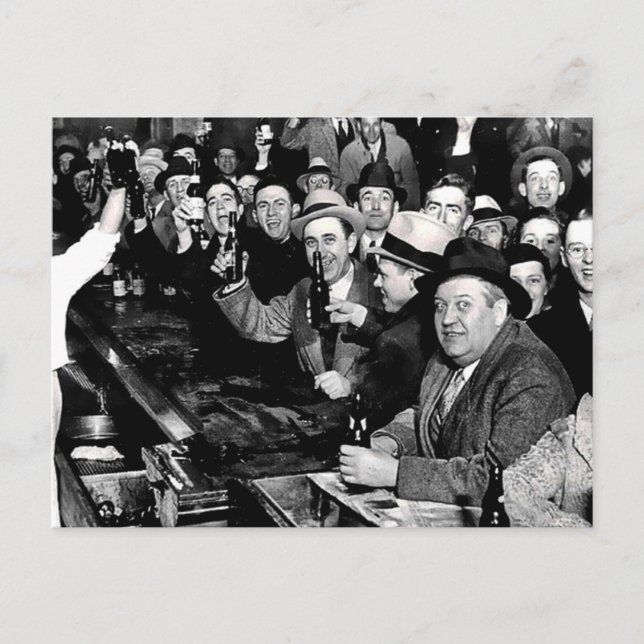 The Night The Prohibition Ended Postcard (Front)