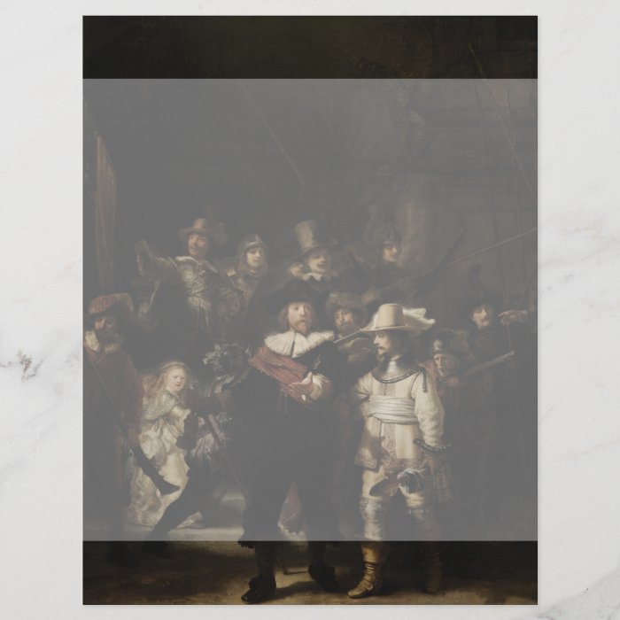 The Night Watch by Rembrandt van Rijn Flyer Design