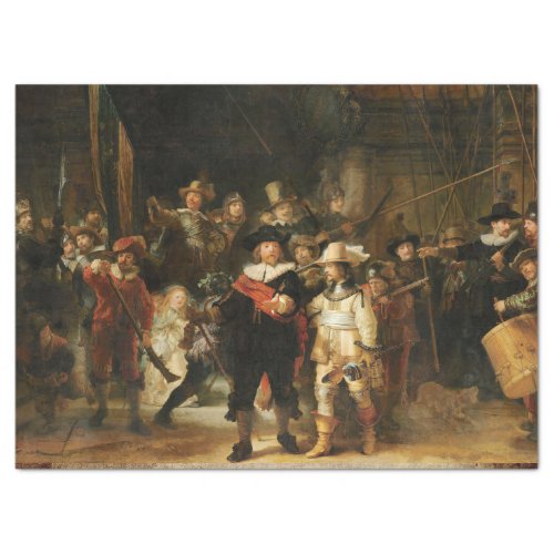 THE NIGHT WATCH PAINTING BY REMBRANDT TISSUE PAPER
