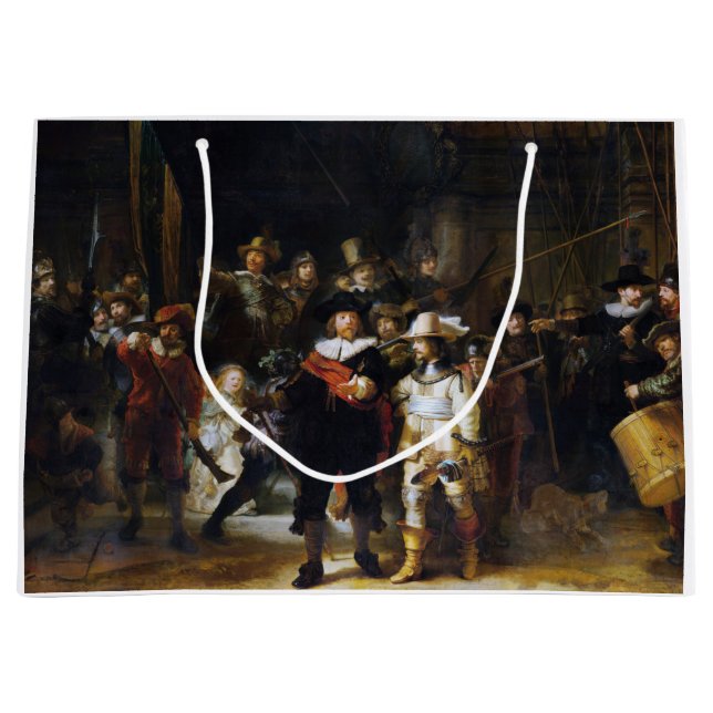 The Night Watch, Rembrandt, 1642 Large Gift Bag (Front)