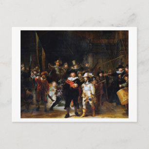 The Night Watch, Rembrandt, 1642 Postcard