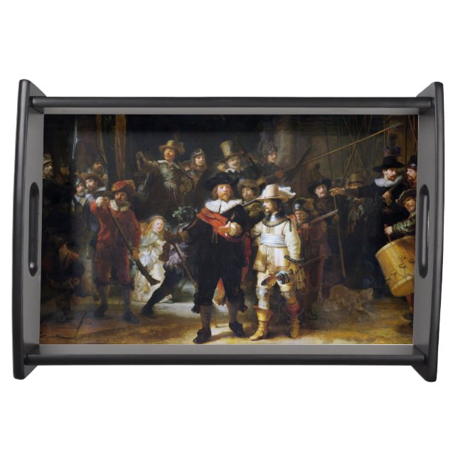 The Night Watch, Rembrandt, 1642 Serving Tray (Front)