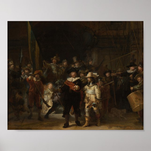The Night Watch Rembrandt Baroque Masterpiece Poster (Front)