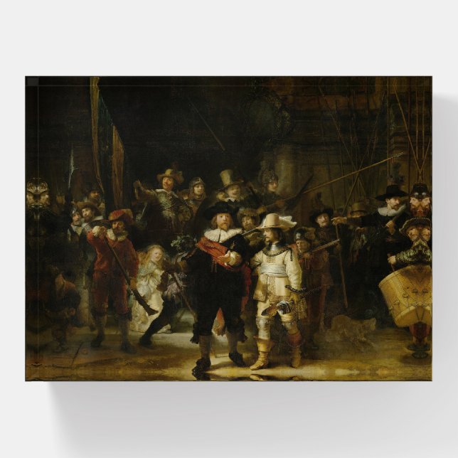 The Night Watch-Rembrandt Paperweight (Front)