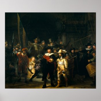 The Night Watch - Rembrandt Poster by masterpiece_museum at Zazzle