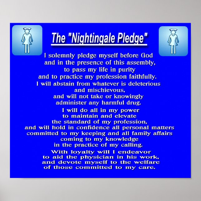 The Nightingale Pledge Poster (Front)