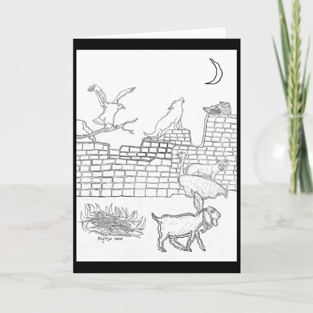 The Nightjar Nest 🪺 And Surrounding Card (Front)