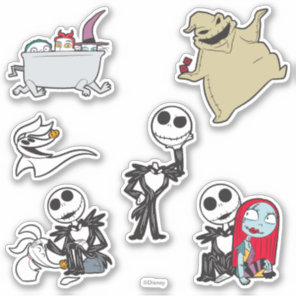 The Nightmare Before Christmas Chibi Character Sticker