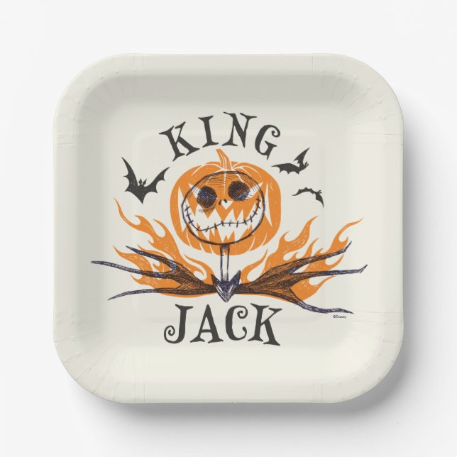 The Nightmare Before Christmas | King Jack Paper Plates (Front)