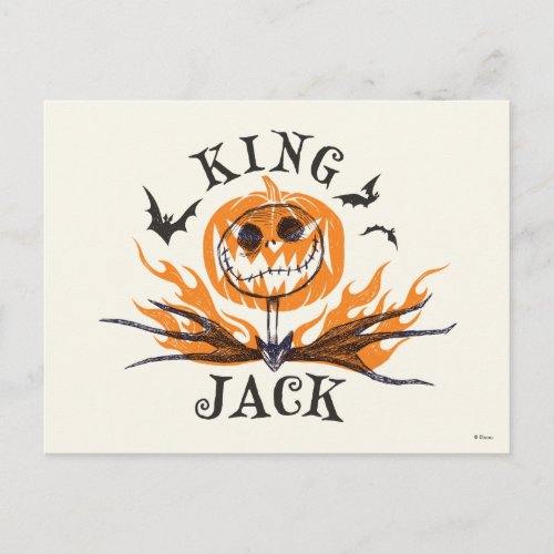 The Nightmare Before Christmas  King Jack Postcard