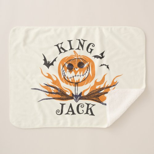 The Nightmare Before Christmas  King Jack Sherpa Blanket