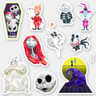 The Nightmare Before Christmas Mosaic Character Sticker