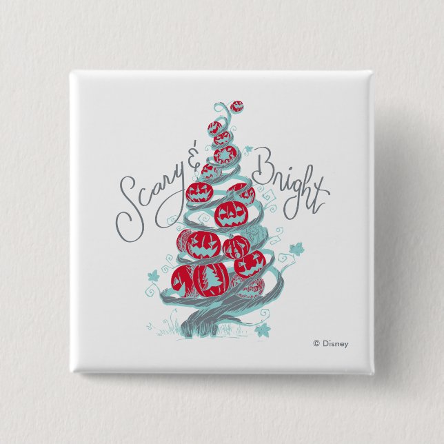 The Nightmare Before Christmas | Scary & Bright Button (Front)