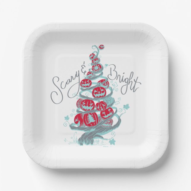 The Nightmare Before Christmas | Scary & Bright Paper Plates (Front)