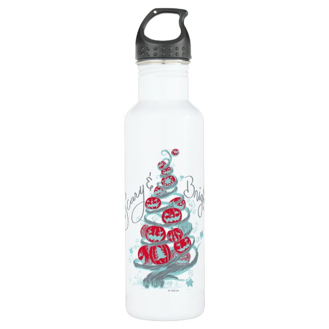 The Nightmare Before Christmas | Scary & Bright Stainless Steel Water Bottle (Front)