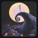 The Nightmare Before Christmas Square Sticker<br><div class="desc">Celebrate Disney Halloween and Christmas with these fun graphics from Tim Burton's The Nightmare Before Christmas. Show off your love for all your favorite classic characters, Jack Skellington, Sally, Zero, Oogie Boogie, or Oogie's Boys Lock, Shock & Barrel. Whether you prefer Halloween Town or Christmas Town, there is something for...</div>