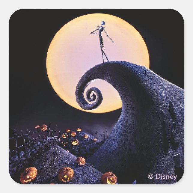 The Nightmare Before Christmas Square Sticker (Front)