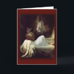 The Nightmare by Henry Fuseli, 1781 Card<br><div class="desc">The Nightmare by Henry Fuseli, 1781. Beautiful artwork depicting a nightmare of a succubus or incubus. Customize and customize these cards any way you like. Use the simple CUSTOMIZE button just beneath the image, to add text or add color to the cards. Cards are available in two sizes, with envelopes....</div>