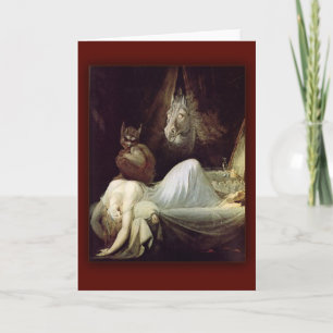 The Nightmare by Henry Fuseli, 1781 Card