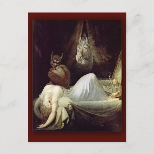 The Nightmare  by Henry Fuseli 1781 Postcard