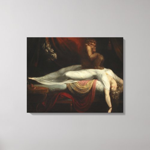 The Nightmare by Henry Fuseli Canvas Print