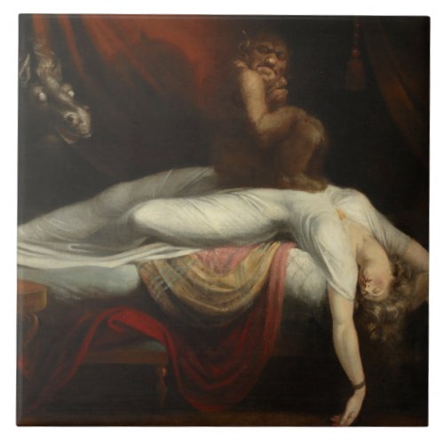 The Nightmare by Henry Fuseli Ceramic Tile